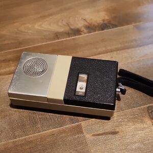 Vintage Portable Audio Recorder - Black and Silver. Philips brand